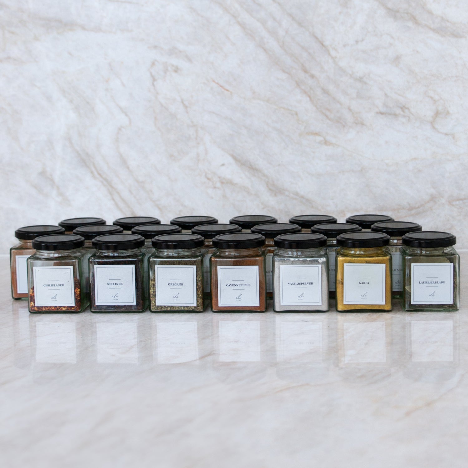 Krydderiglas til skuffe - Få styr på krydderierne i dag