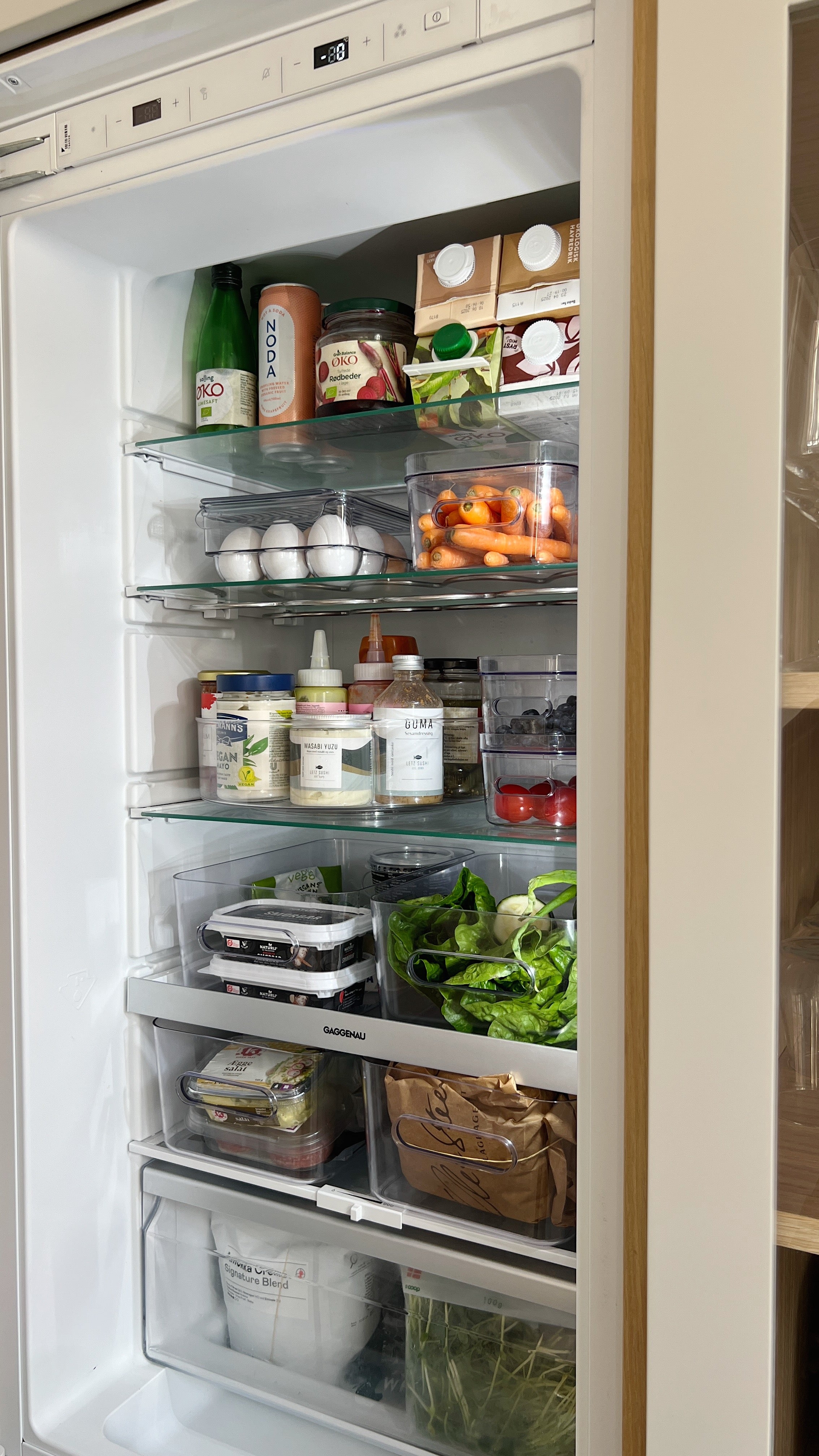 Meal prep beholdere i plast – organiser køleskab og fryser