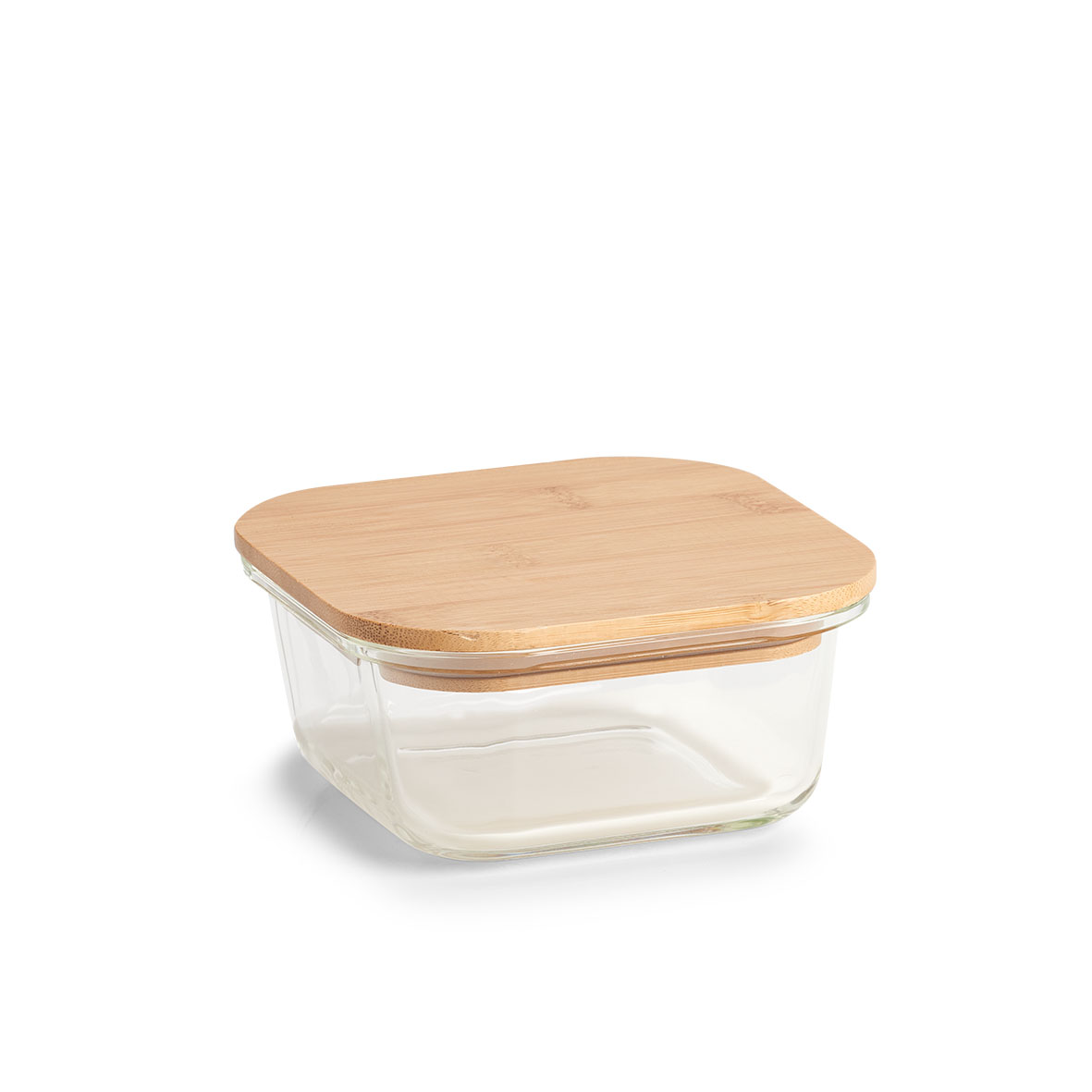Glas-Vorratsdose 520 ml – quadratisch mit Bambusdeckel I élé living