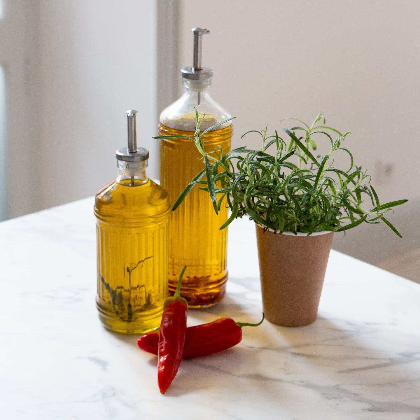 Olie/eddike flaske 730 ml aestetisk ele living