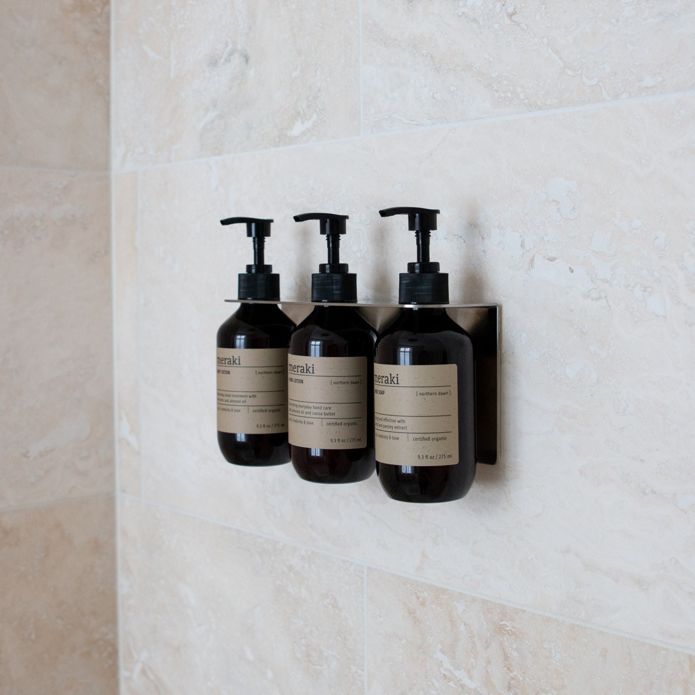 Dreifach-Spenderhalter – Gebürsteter Stahl