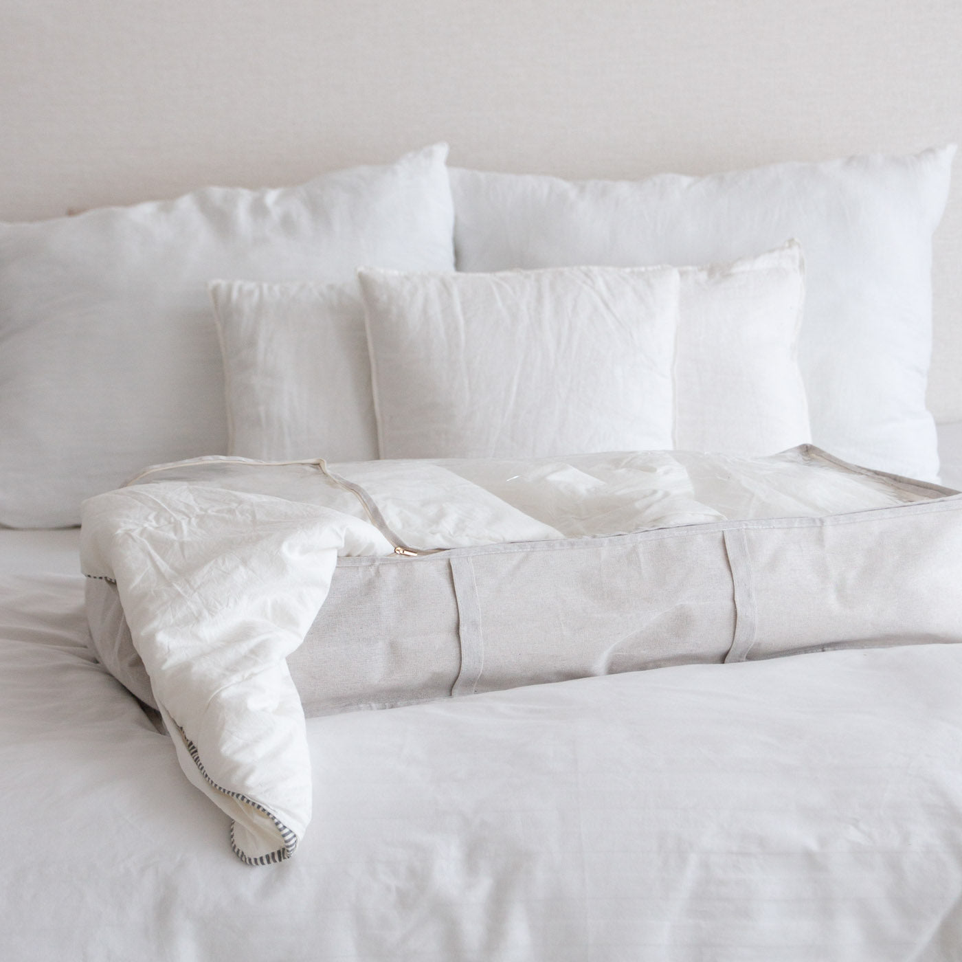 Unterbett-Aufbewahrungstasche - beige I élé living