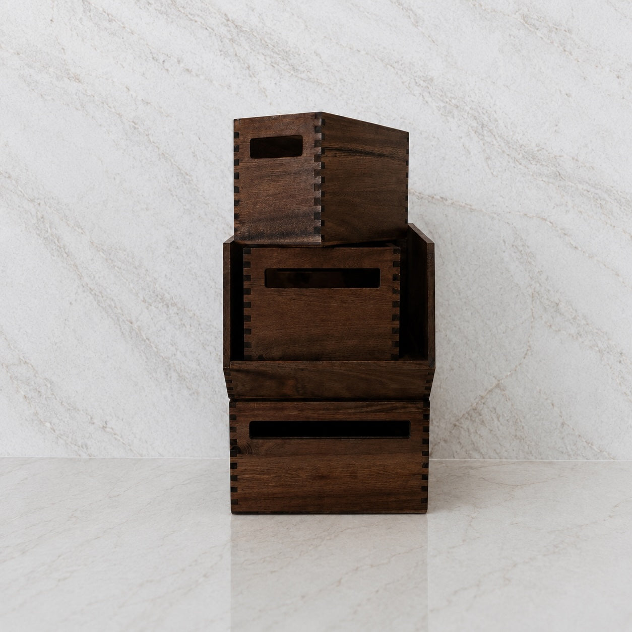 Acacia Wooden Box: Square