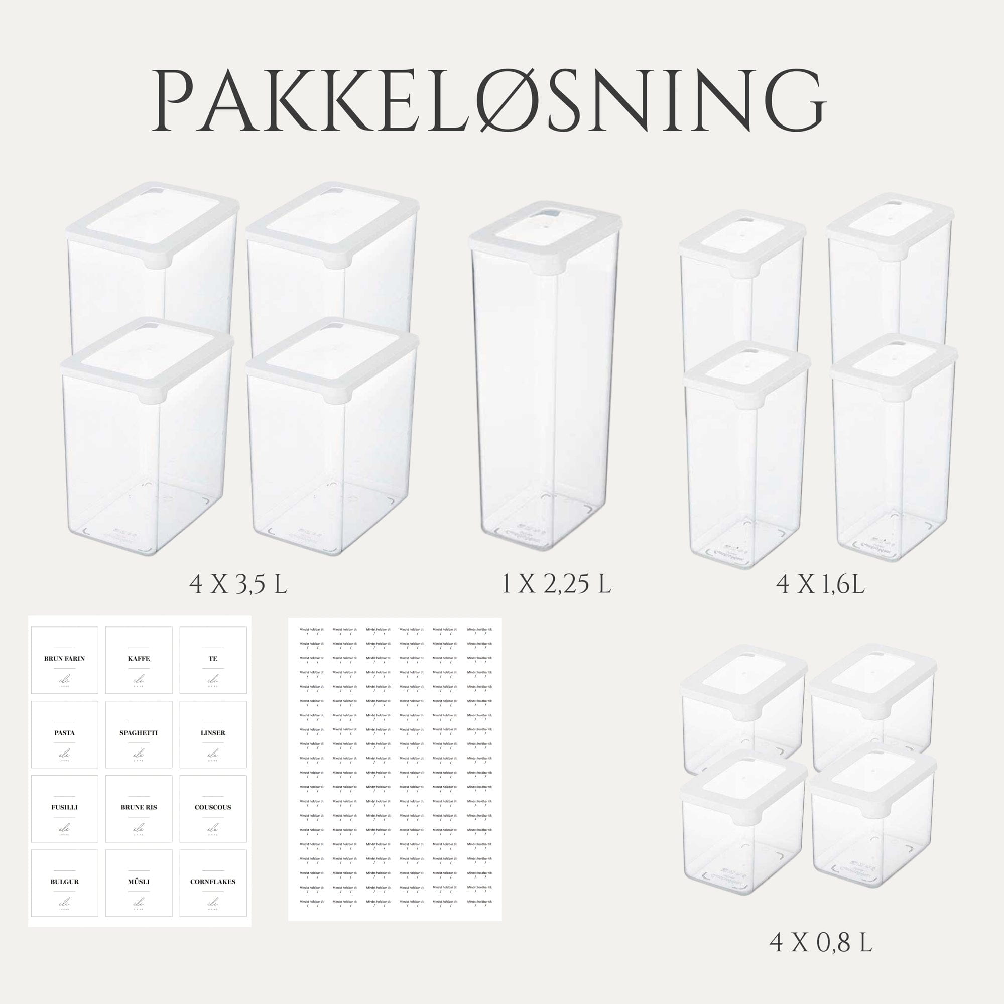 Pakkeløsning Stor pakkeløsning opbevaringsbøtter aestetisk ele living