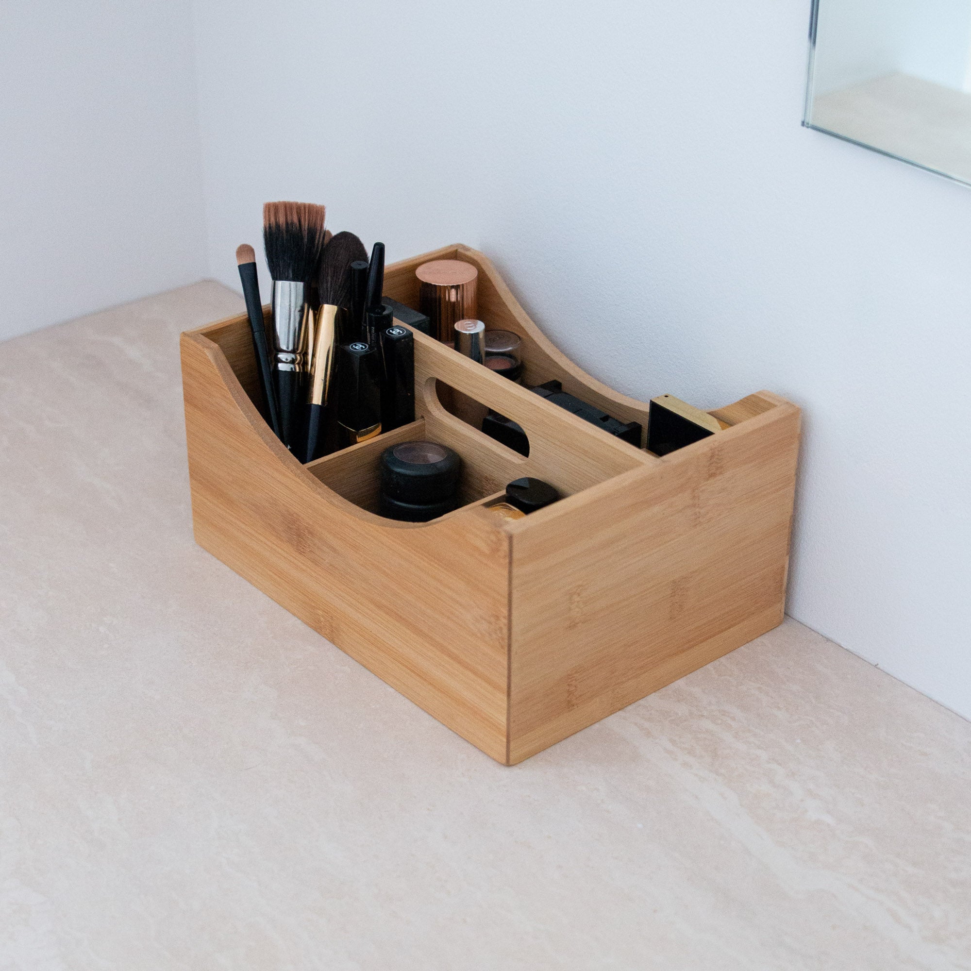 Makeup organizer med hank