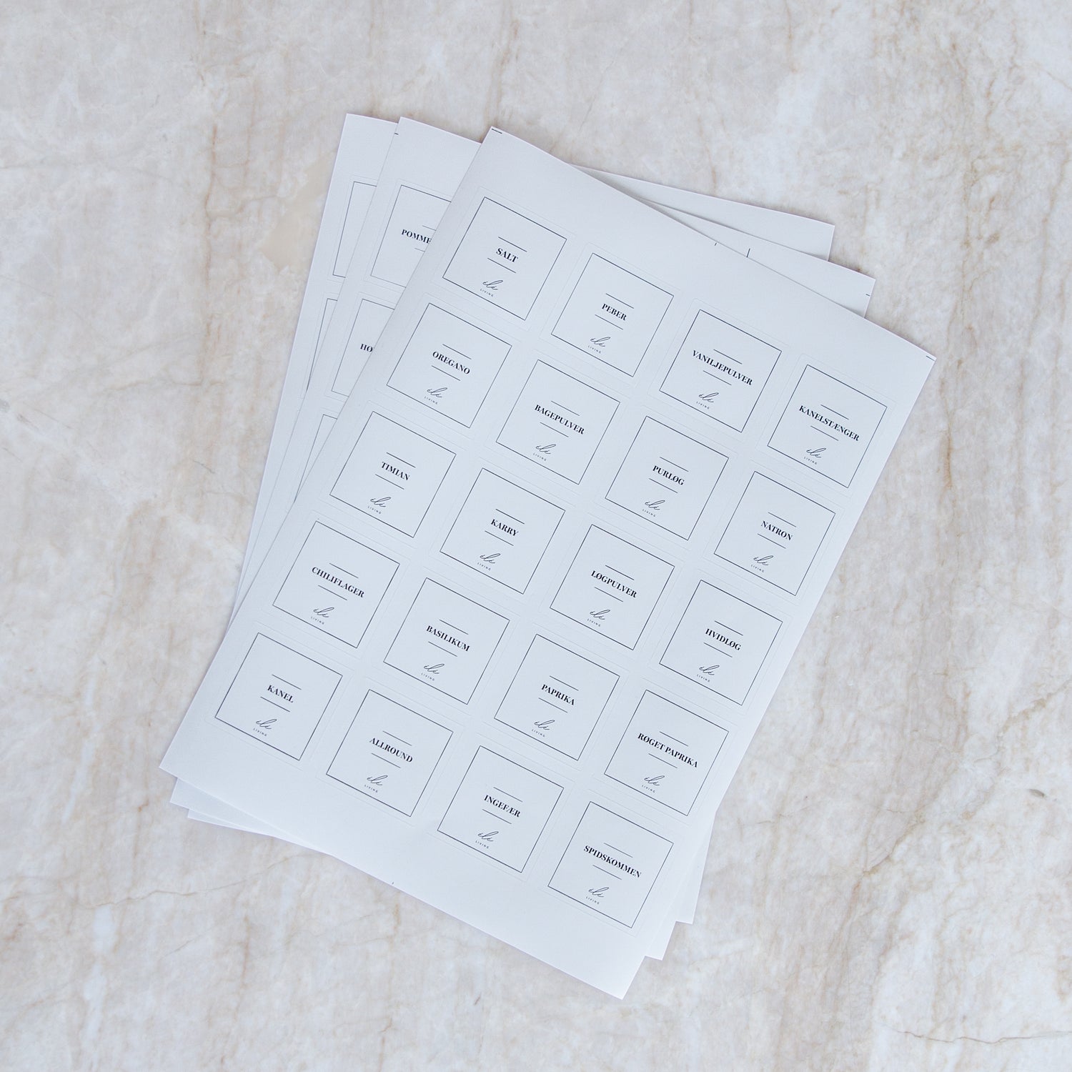 Krydderilabels - Sådan får du styr på krydderiskabet i dag