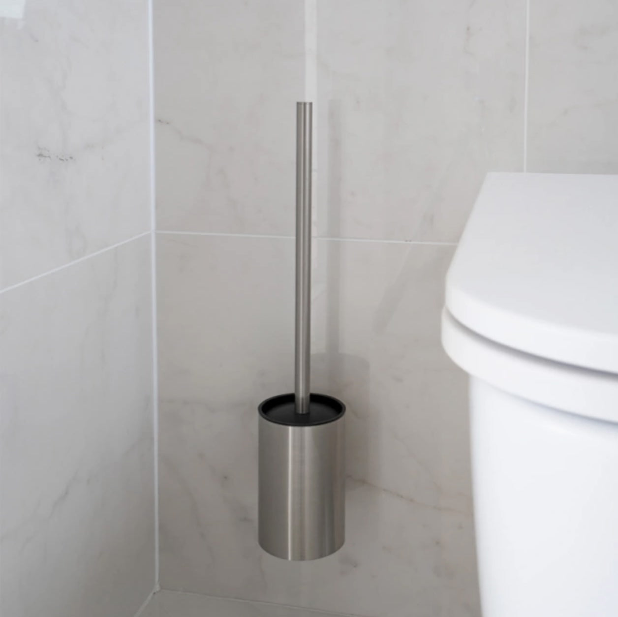 Toilet brush - Brushed stainless look