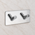 Towel hook 2 Hooks - Brushed steel