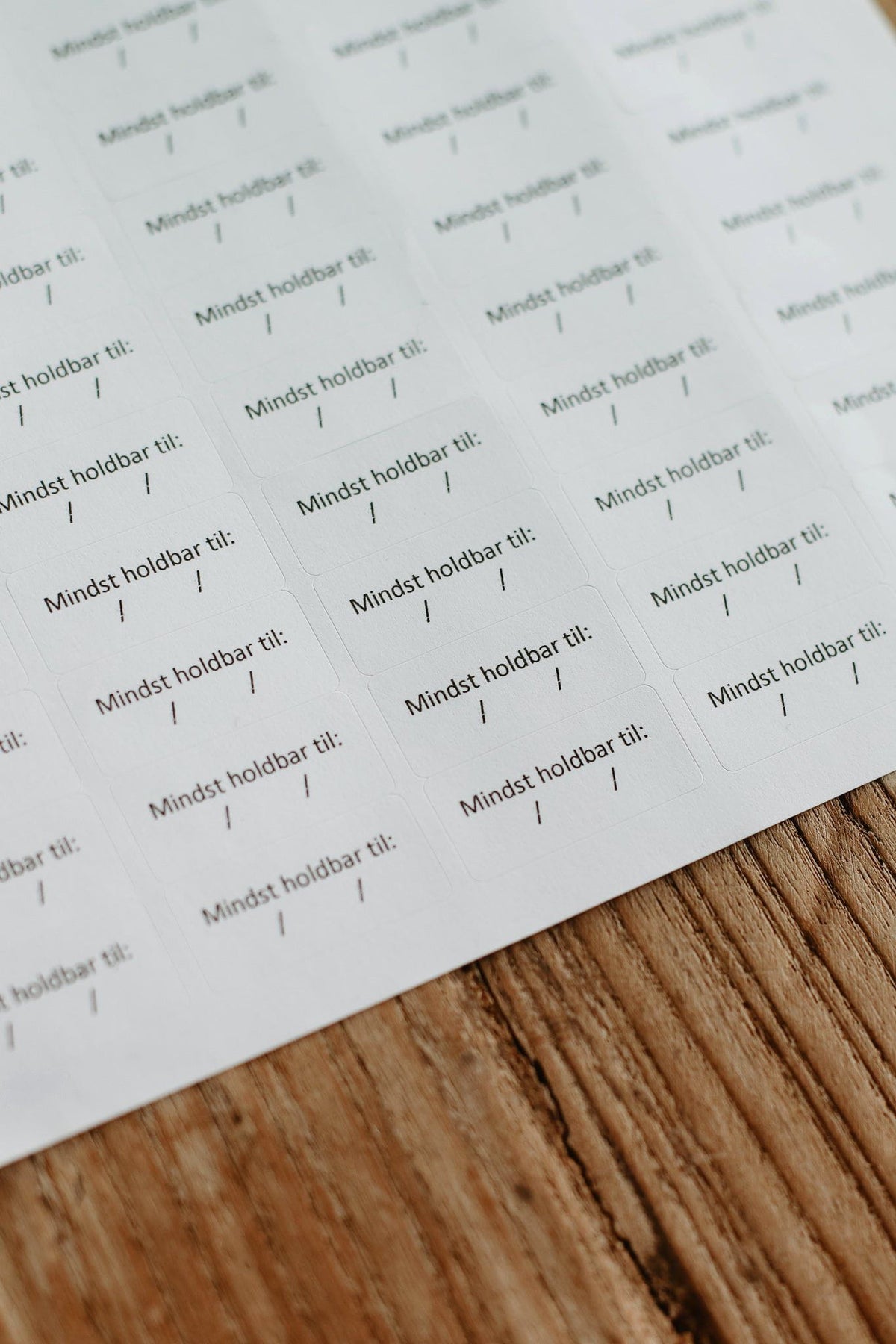 Labels Udløbsdato labels aestetisk ele living