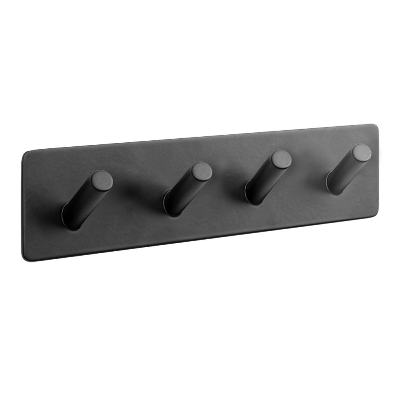 Towel hook 4 Hooks - Matt Black