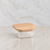 Glass food storage box 320 ml - square with bamboo lid
